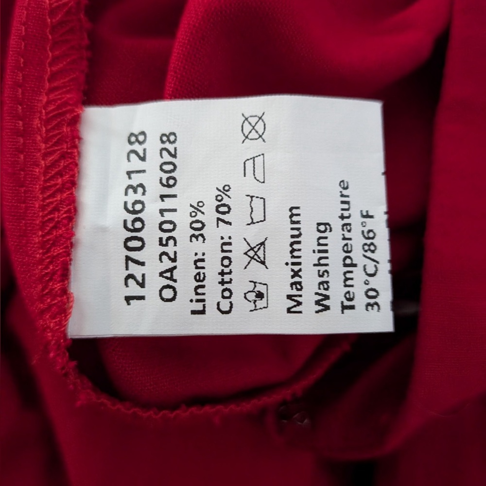 Commense Cotton & Linen Pleated Slit Skirt - Picture 12 of 13